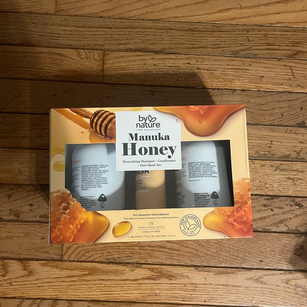 🔥Manuka Honey Hair Mask Set - White and Gold